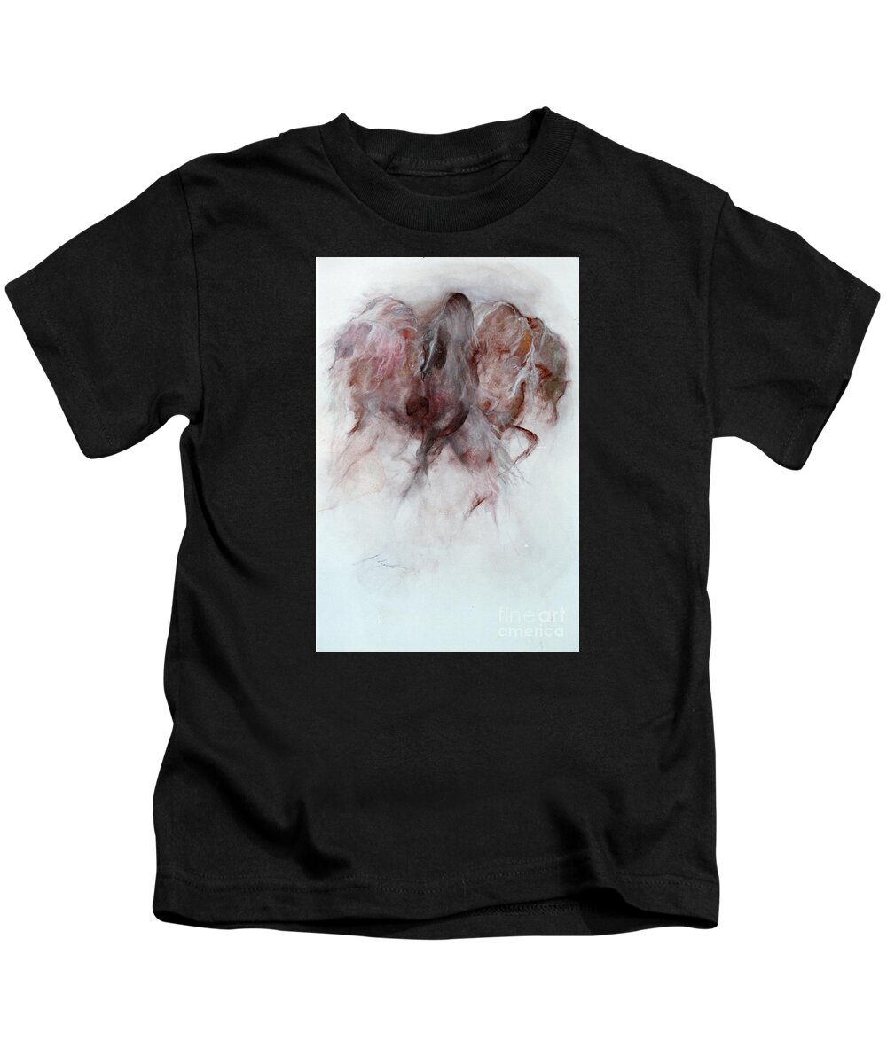 Horse Kids T-Shirt featuring the painting Equus 19 by Janette Lockett