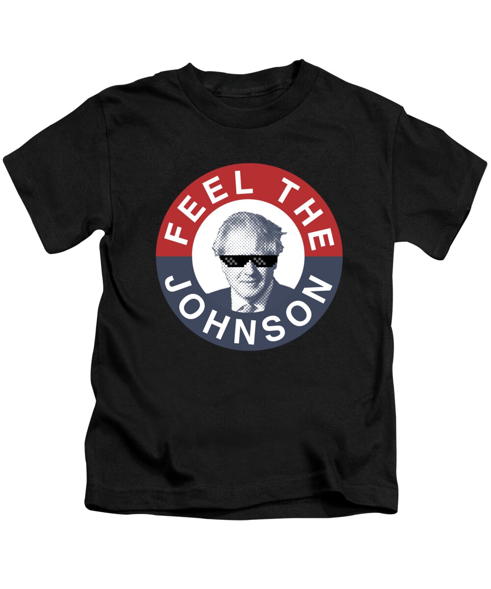 Cool Kids T-Shirt featuring the digital art Feel the Boris Johnson - Conservative Party by Flippin Sweet Gear