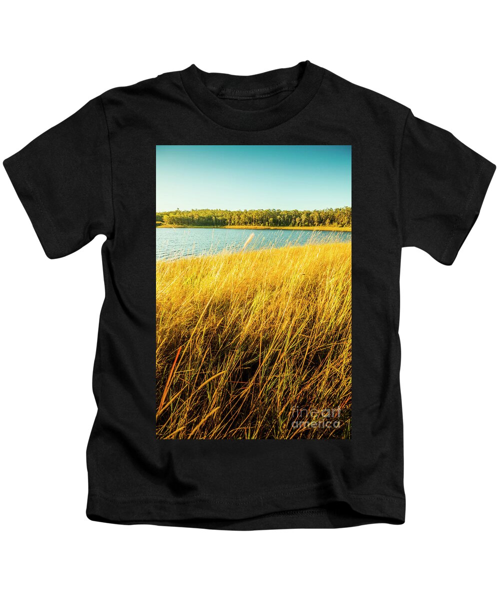 Meadow Kids T-Shirt featuring the photograph Fielded Color by Jorgo Photography