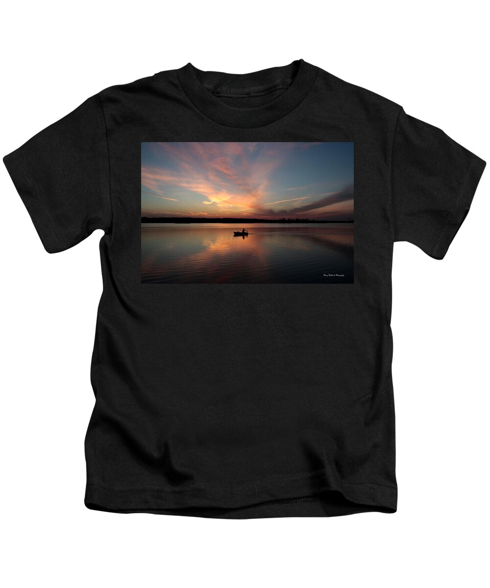 Landscape Kids T-Shirt featuring the photograph Fisherman's Dream by Mary Walchuck