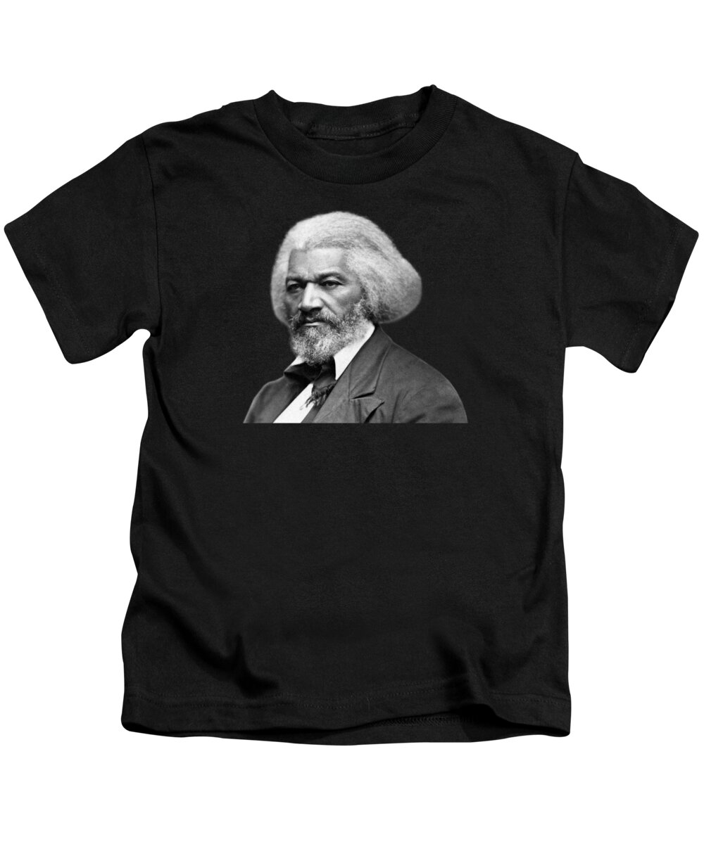 Frederick Douglass Kids T-Shirt featuring the photograph Frederick Douglass Photo by War Is Hell Store