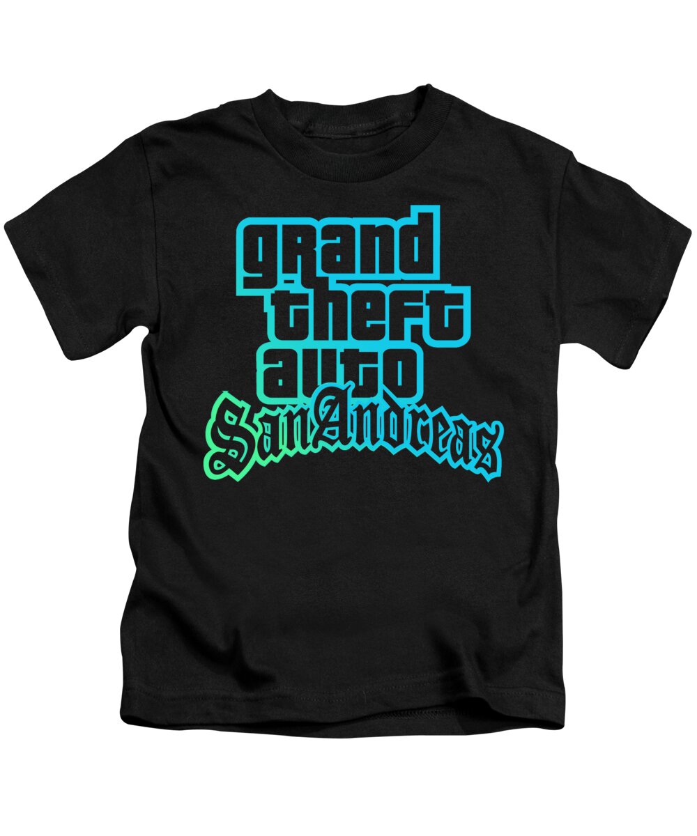 købe Postimpressionisme Konkurrence Gta San Andreas Kids T-Shirt by Jonny Design - Pixels