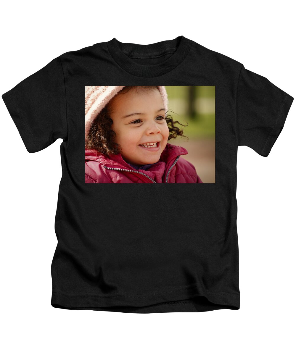 One Person Kids T-Shirt featuring the photograph Happy Days by Raymond Hill