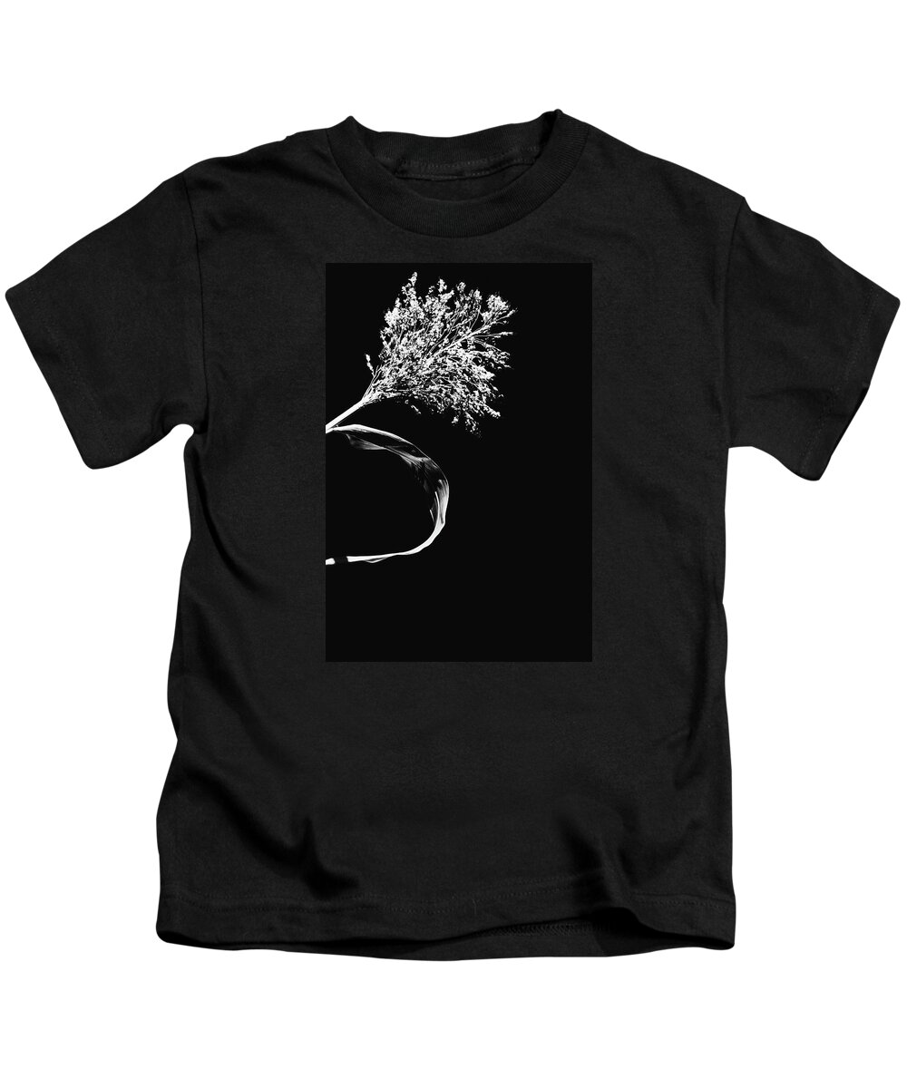 Black And White Kids T-Shirt featuring the photograph Harvest Offering by Laura Roberts