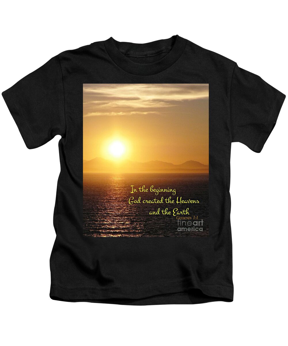 Ocean Kids T-Shirt featuring the photograph Heavenly Horizon by Kimberly Furey