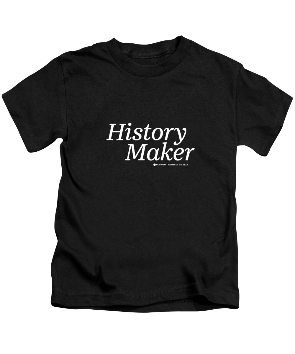 Usa Today Kids T-Shirt featuring the digital art History Maker White by Gannett Co