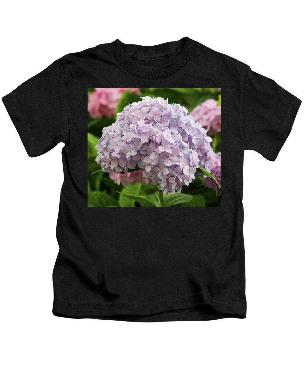 Hydrangea Kids T-Shirt featuring the photograph Hydrangea in Full Bloom by Mary Anne Delgado