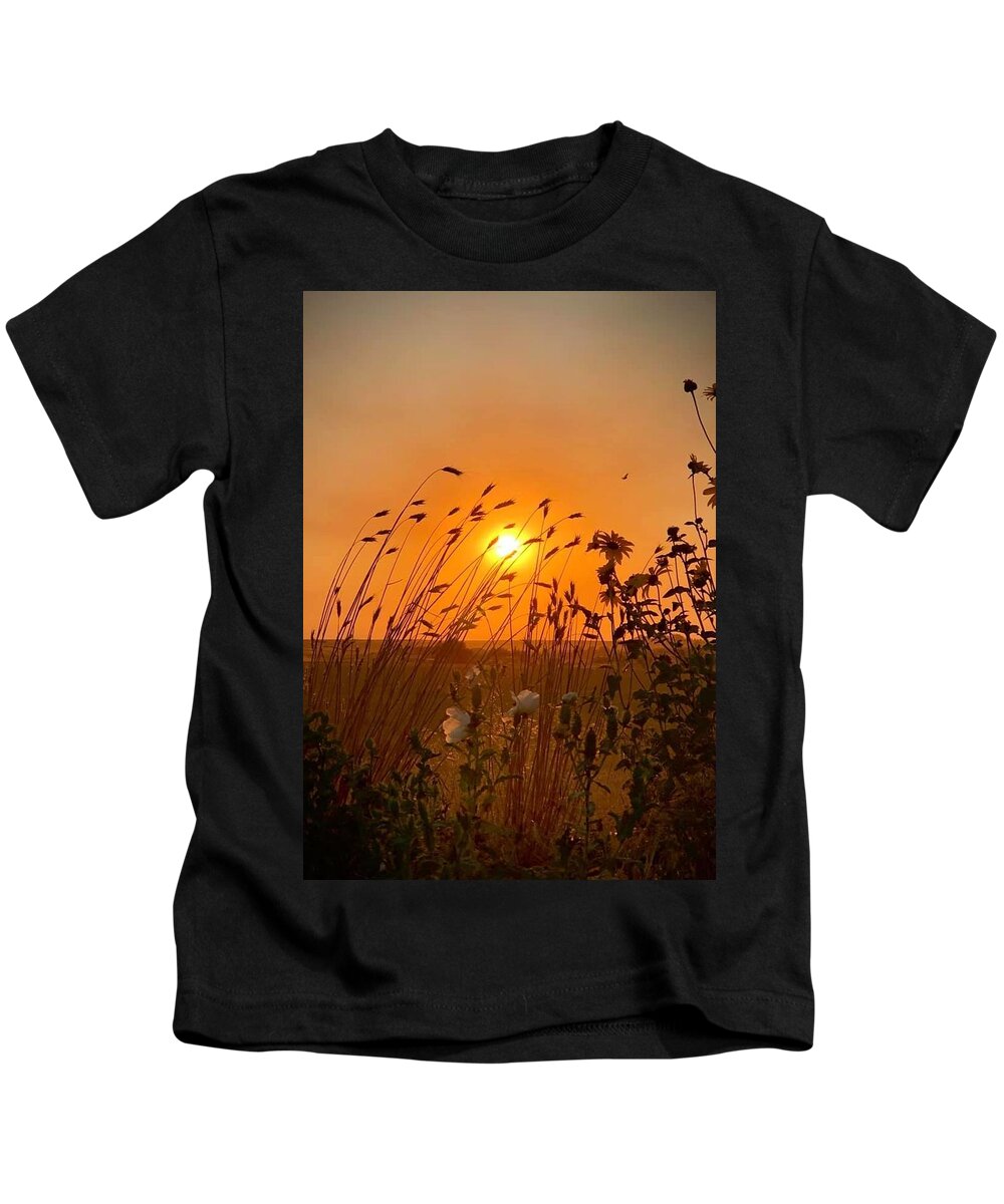 Iphonography Kids T-Shirt featuring the photograph IPhonography Sunset 2 by Julie Powell