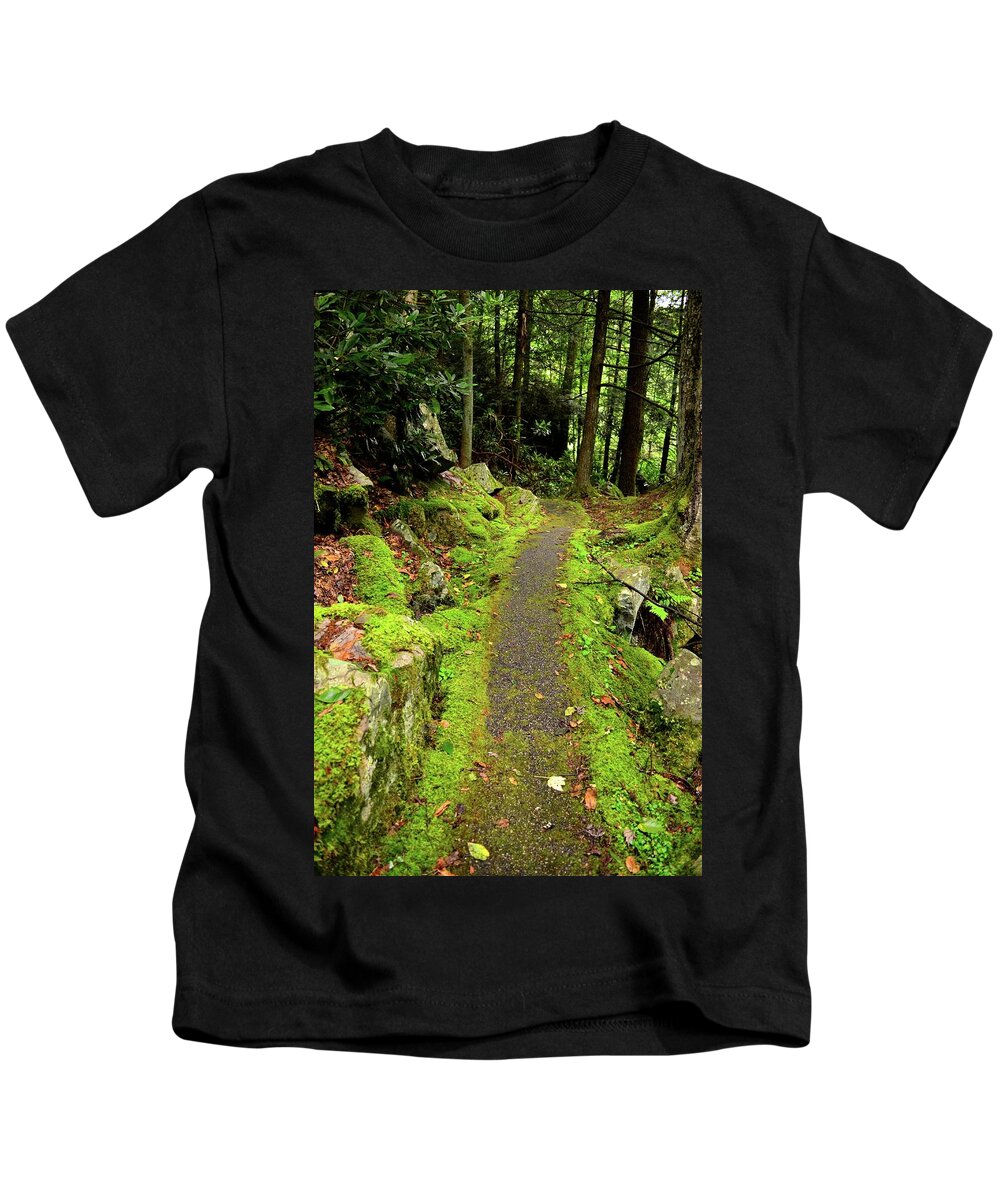  Fall Kids T-Shirt featuring the photograph Journey to Nature by Lisa Lambert-Shank