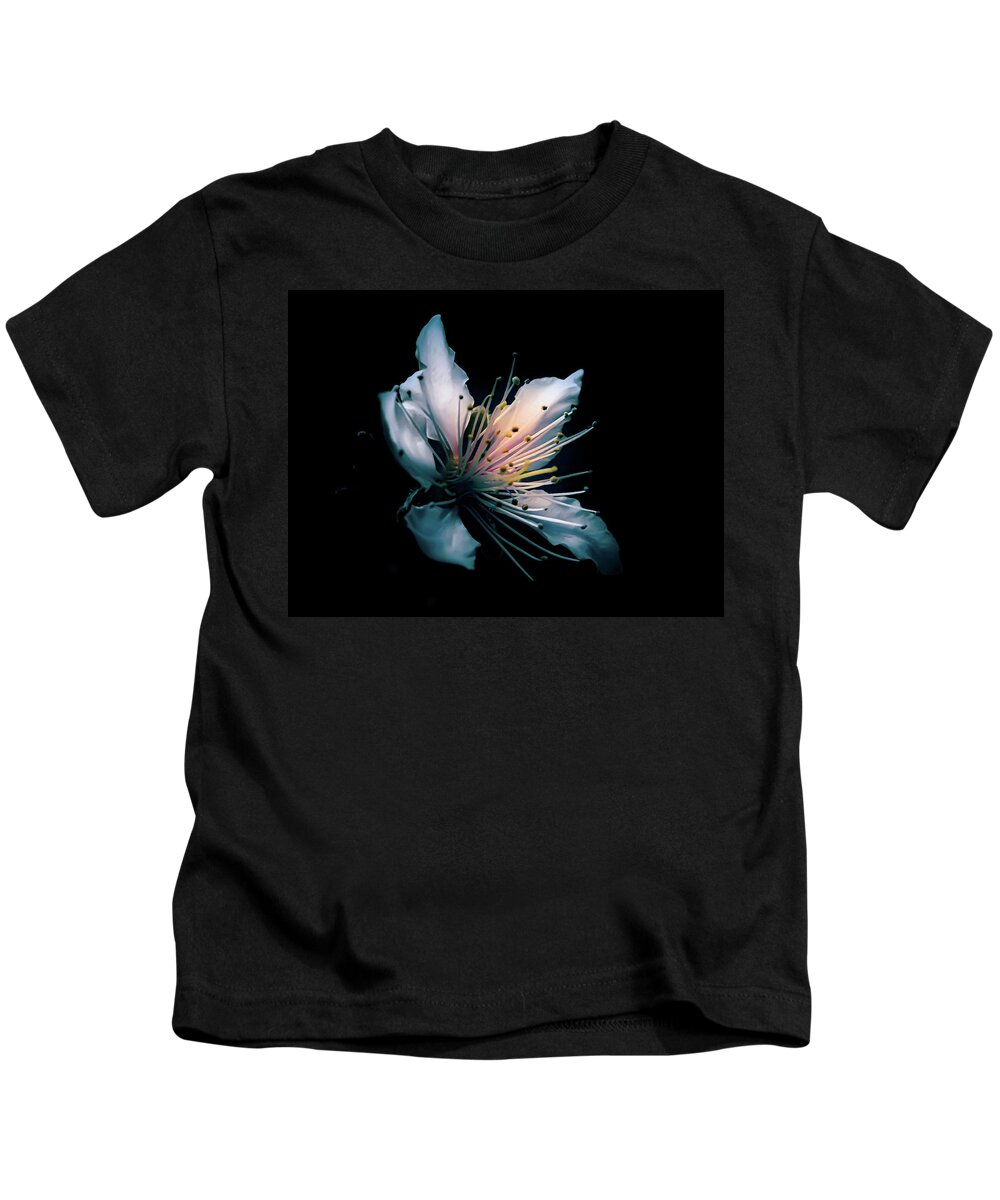 Kids T-Shirt featuring the photograph Just Peachy by Gena Herro