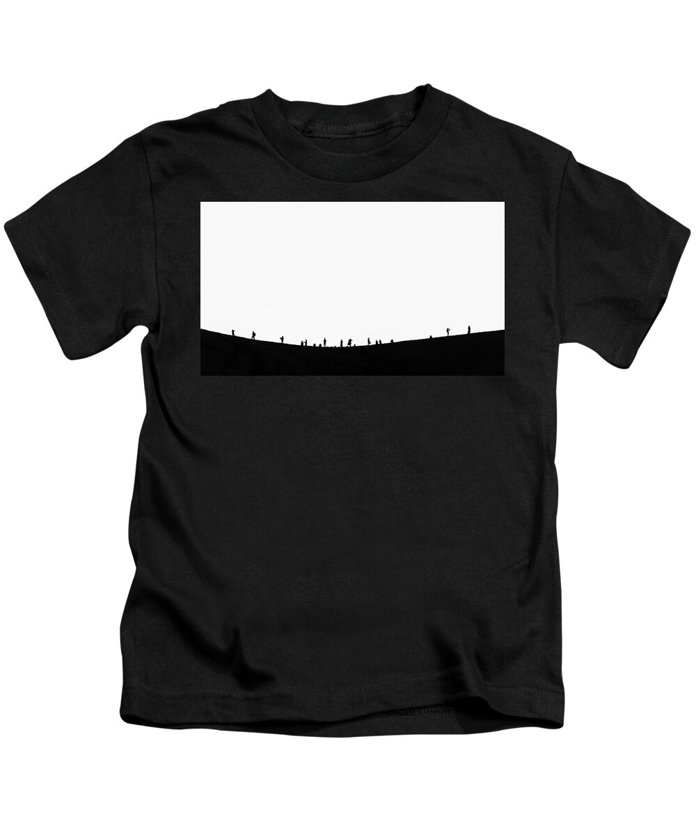 Silhouette Kids T-Shirt featuring the photograph Khongoryn Els by Martin Vorel Minimalist Photography