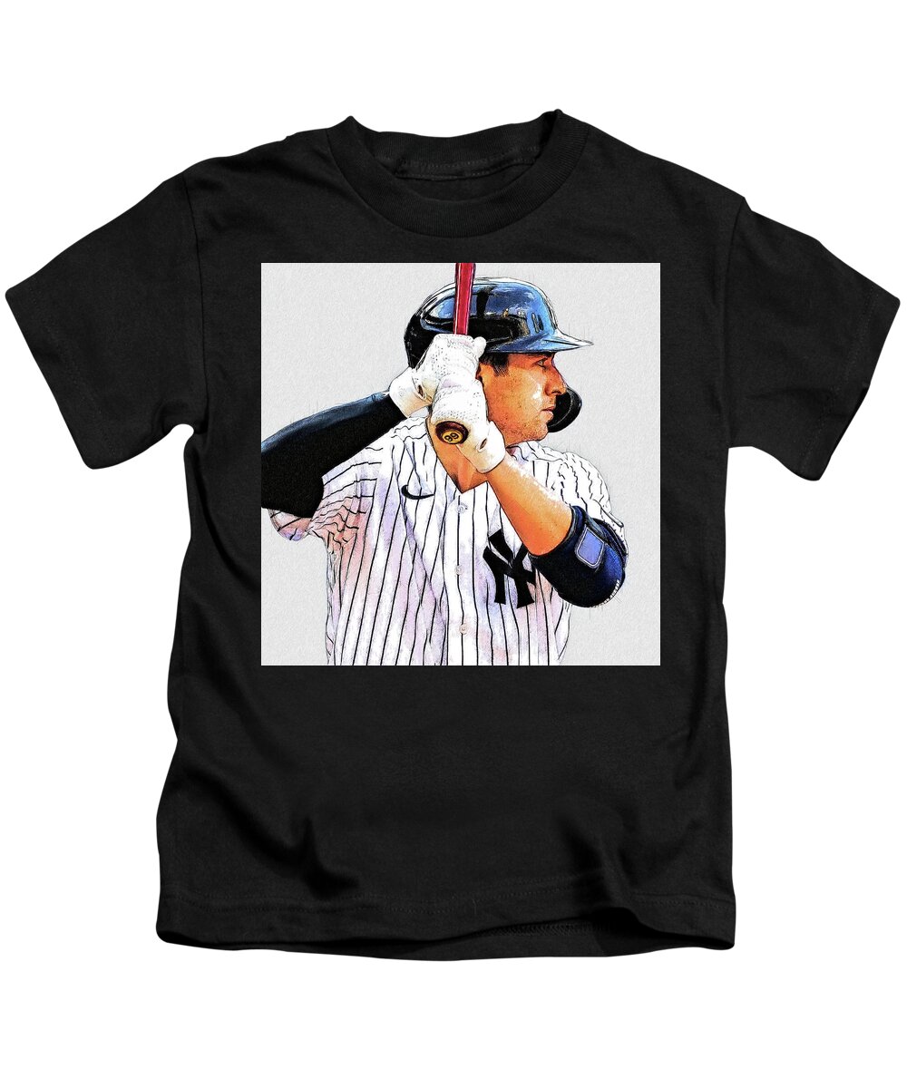 Kyle Higashioka - Catcher - New York Yankees Kids T-Shirt