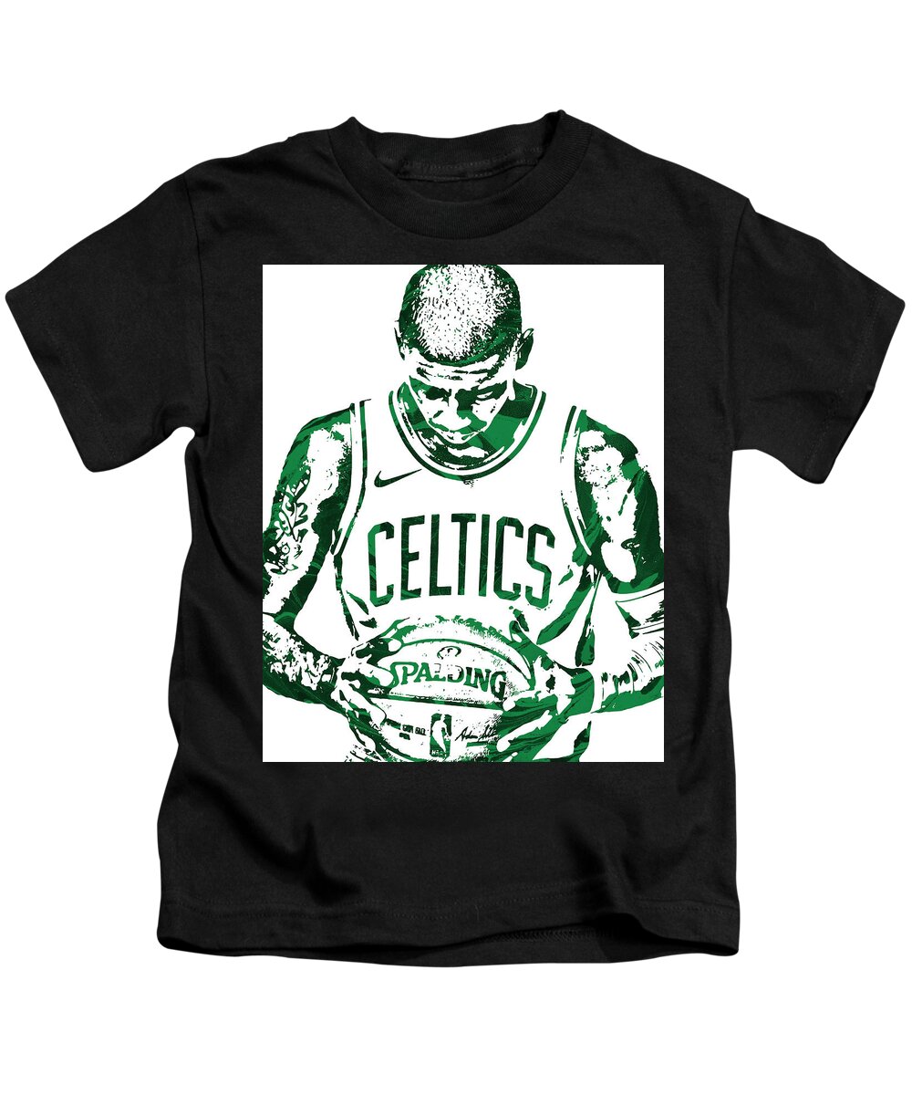 Kyrie Irving Boston Celtics Pixel Art 5 Kids T-Shirt by Joe Hamilton -  Pixels