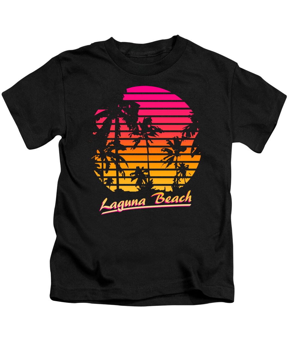 Classic Kids T-Shirt featuring the digital art Laguna Beach by Filip Schpindel