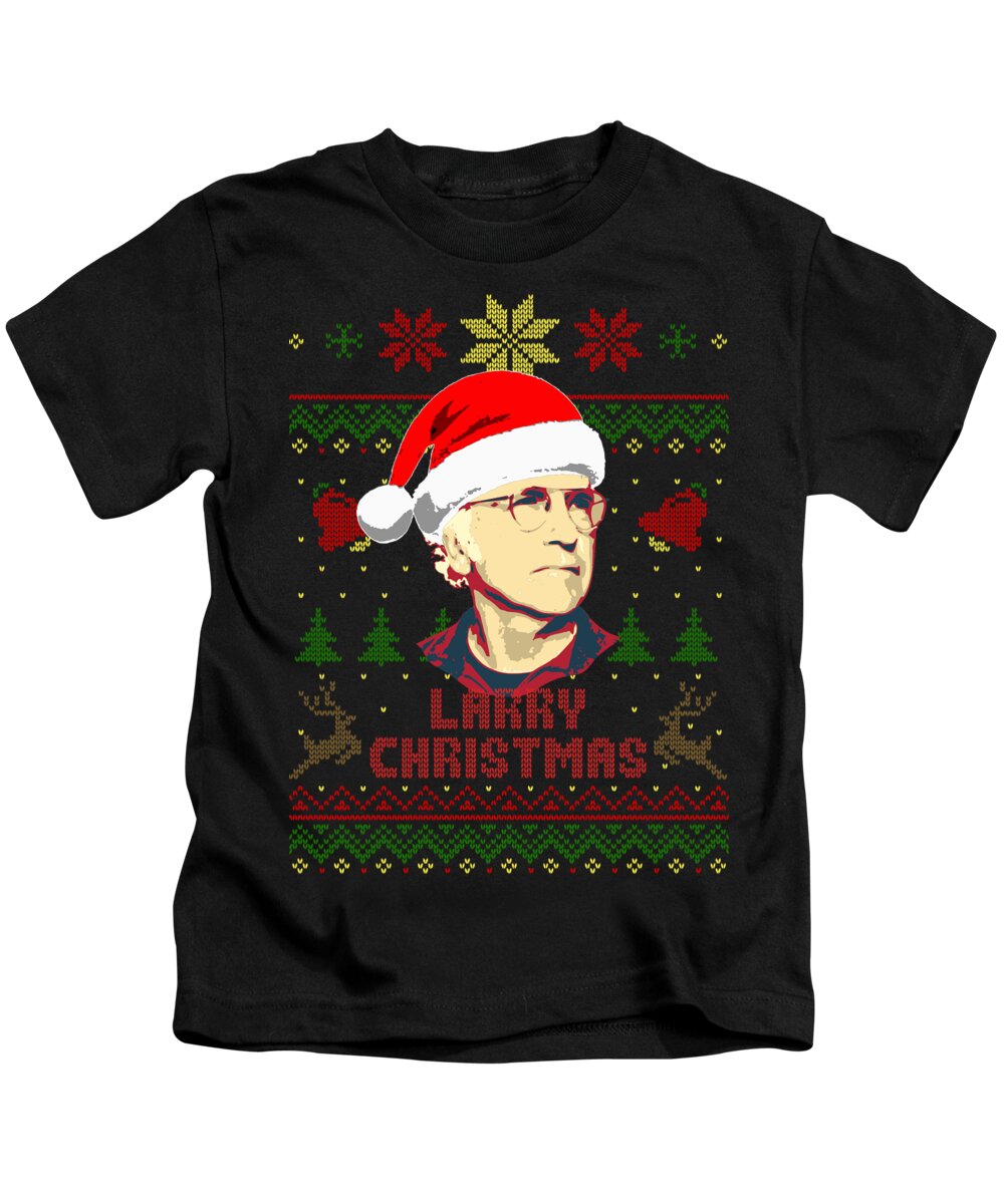 Santa Kids T-Shirt featuring the digital art Larry David Christmas by Filip Schpindel