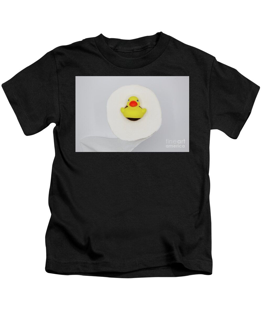 Duckies Kids T-Shirt featuring the photograph Let It Roll by John Hartung