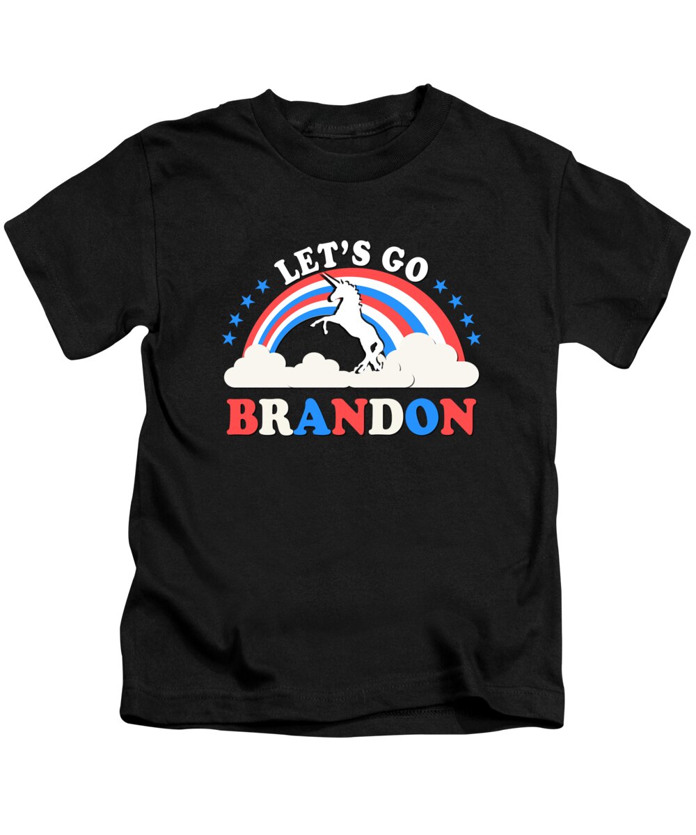 Cool Kids T-Shirt featuring the digital art Lets Go Brandon F Joe Biden by Flippin Sweet Gear