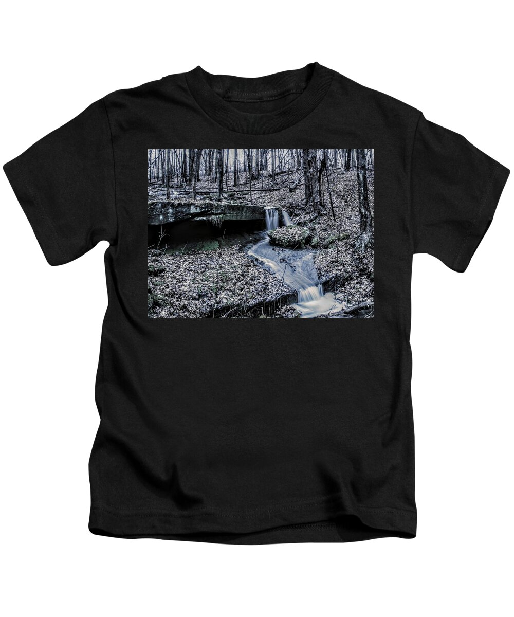  Kids T-Shirt featuring the photograph Liberty Park in the Fall by Brad Nellis
