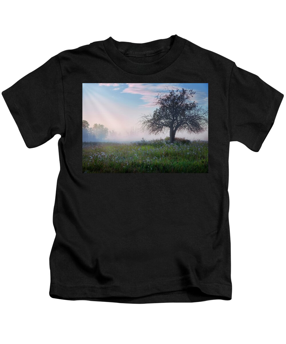 Tree Kids T-Shirt featuring the photograph Lone Tree in Pasture by Dan Jurak
