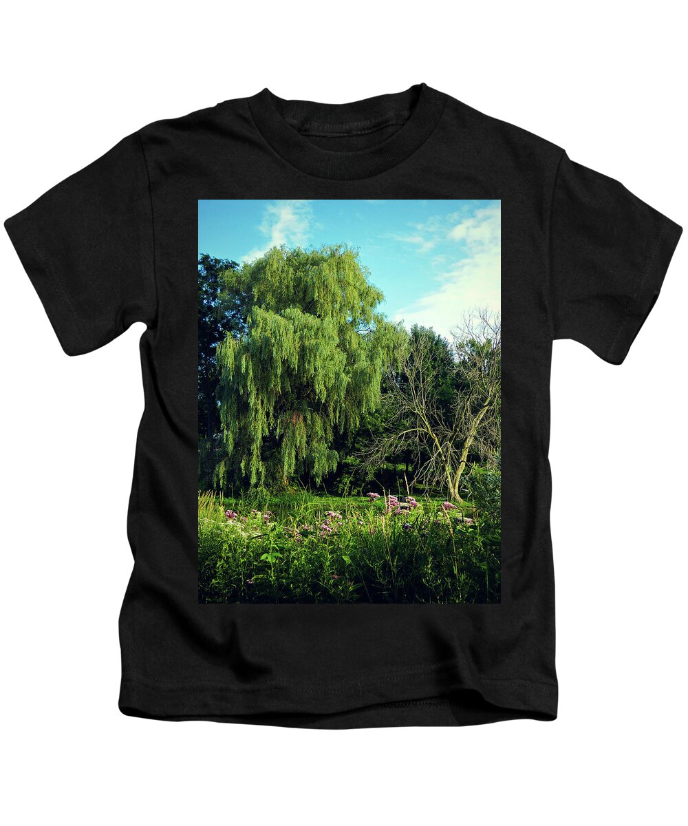Lovely View Kids T-Shirt featuring the photograph Lovely View by Cyryn Fyrcyd