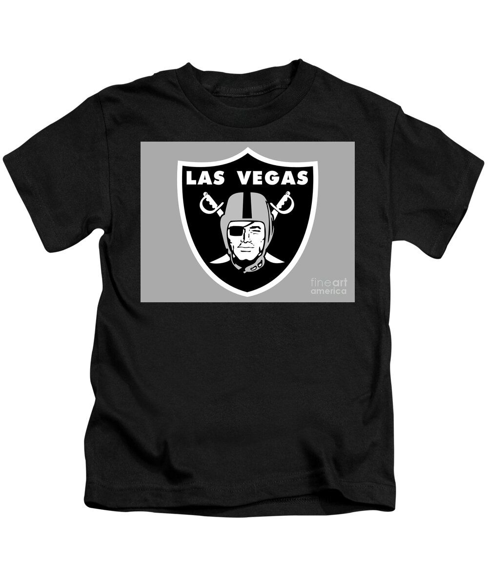 Lv Raiders Custom Logo Kids T-Shirt by Solsketches - Pixels