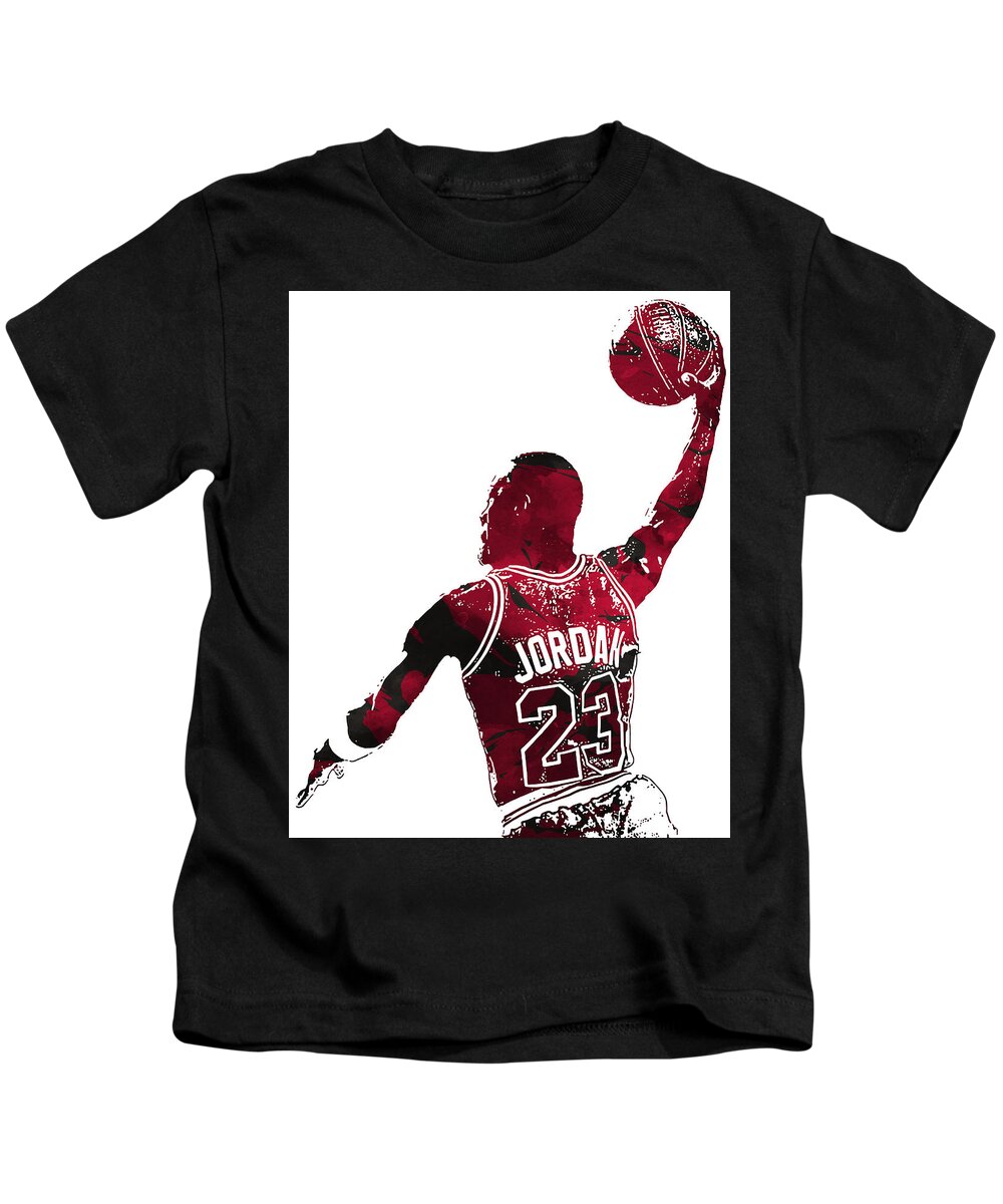 Michael Jordan CHICAGO BULLS PIXEL ART 13 Kids T-Shirt