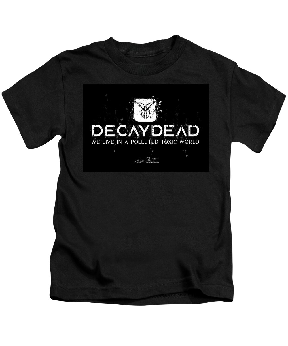 Logotype Kids T-Shirt featuring the digital art Decaydead by Argus Dorian