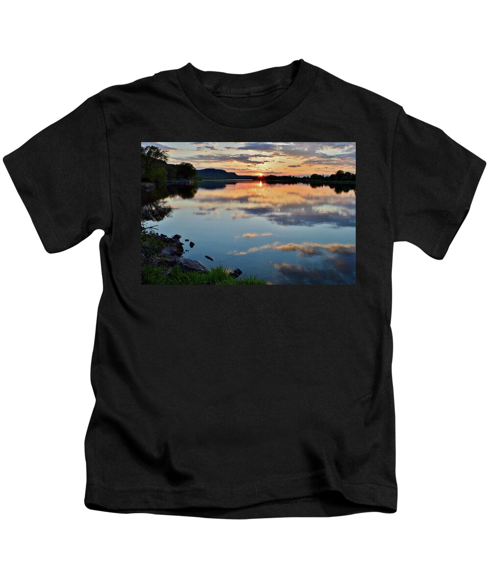 Sunset Kids T-Shirt featuring the photograph Monday by Susie Loechler