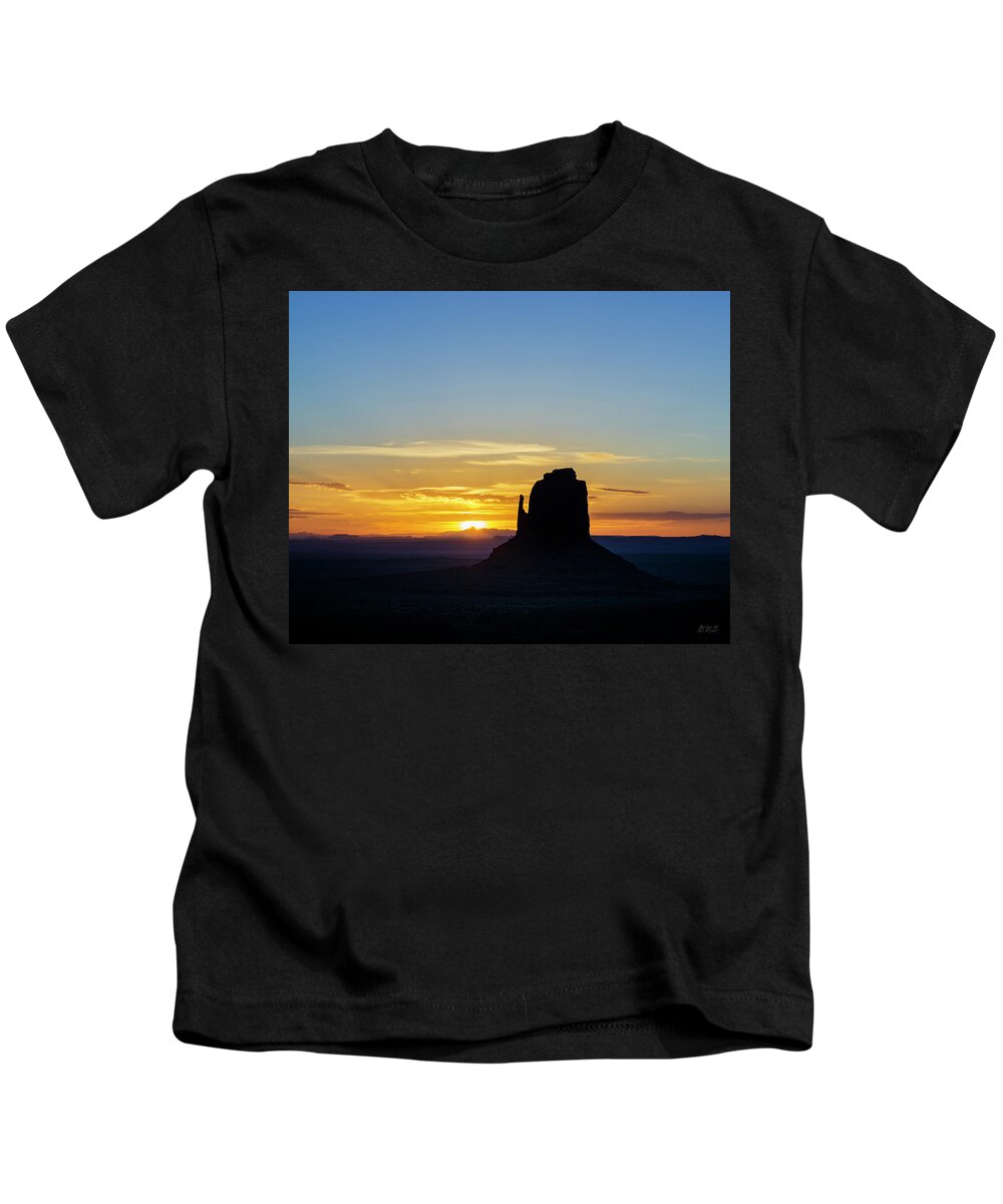 Monument Valley Kids T-Shirt featuring the photograph Monument Valley XXIV Sunrise Color by David Gordon