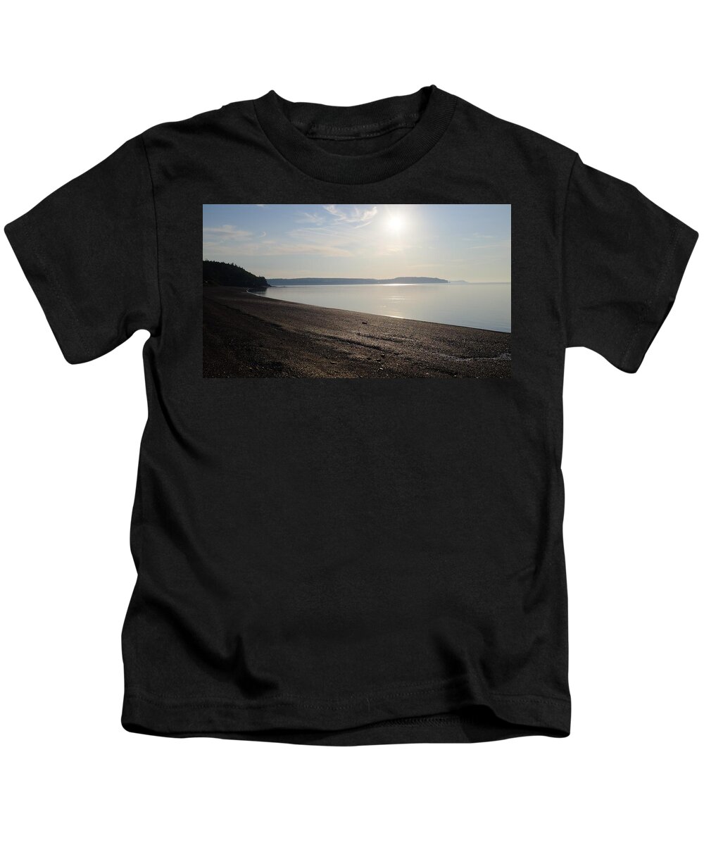 Parrsboro Kids T-Shirt featuring the photograph Morning on Partridge Island Beach by Alan Norsworthy
