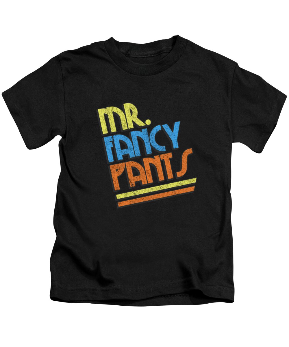 Funny Kids T-Shirt featuring the digital art Mr Fancypants by Flippin Sweet Gear