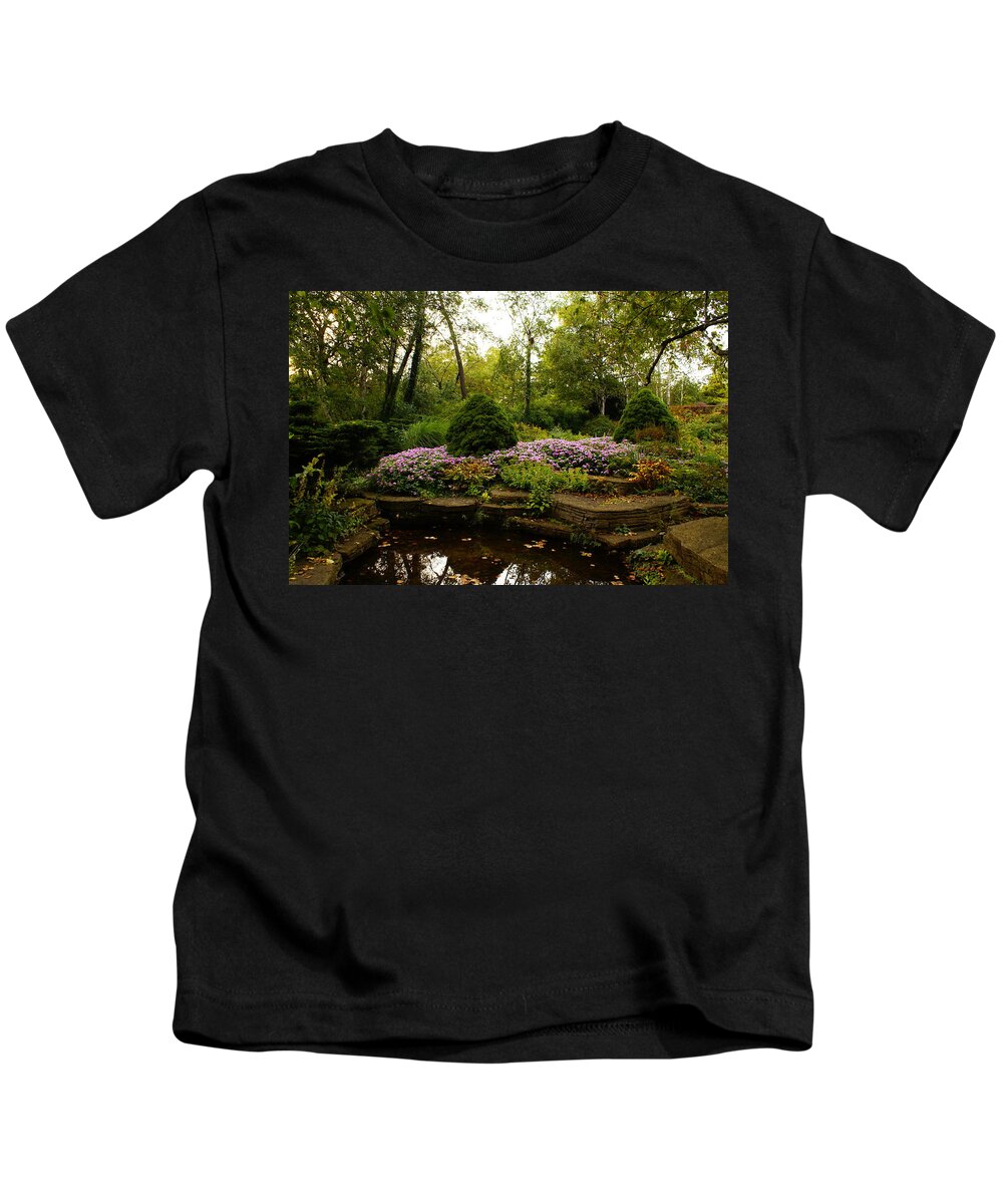 Boerner Botanical Gardens Kids T-Shirt featuring the photograph Peace by Deb Beausoleil