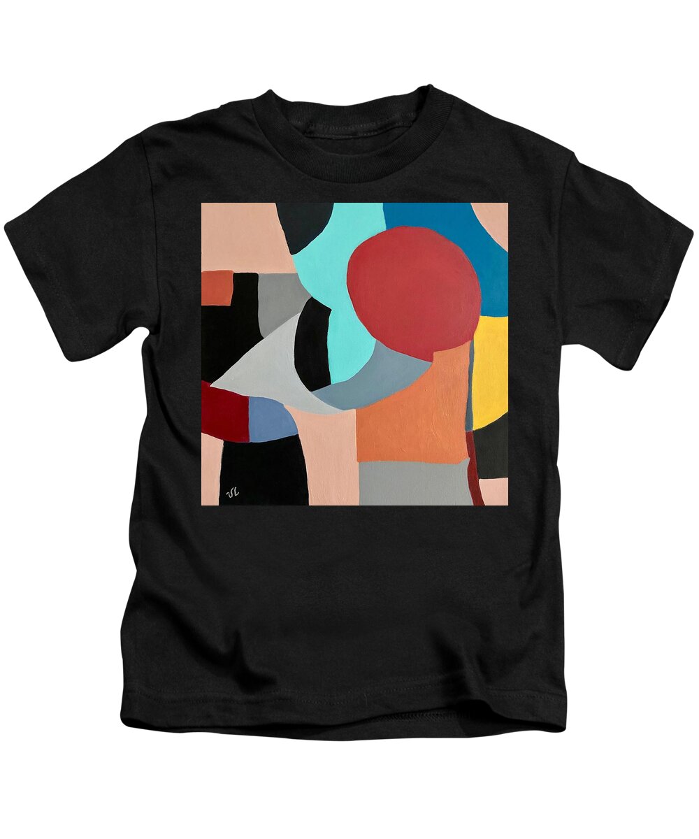 Midcentury Kids T-Shirt featuring the painting Martini Girl by Victoria Lakes
