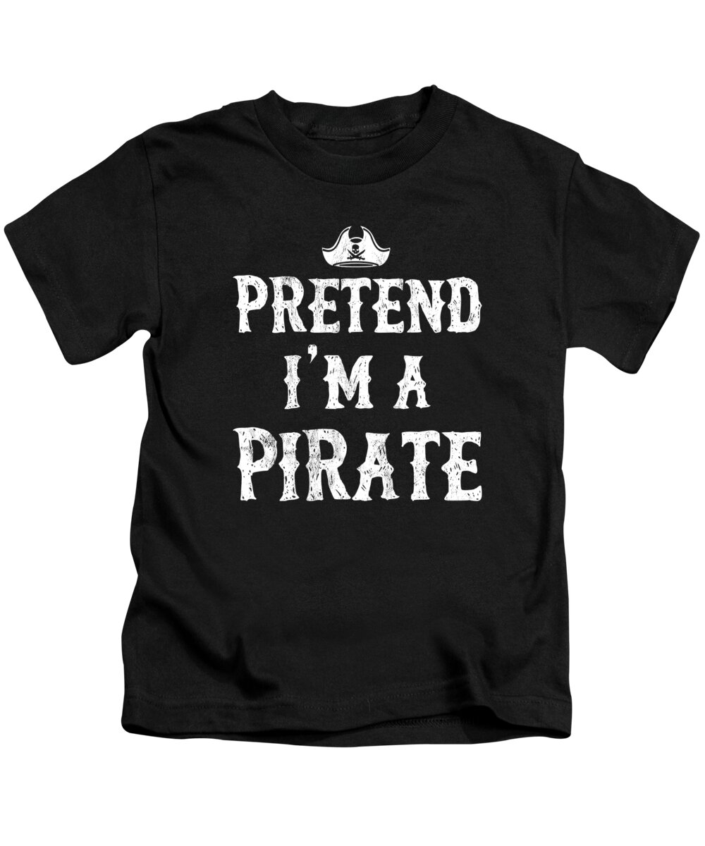 Celebrate Kids T-Shirt featuring the drawing Pirate Costume For The Last Minute Party Gasparilla by Noirty Designs