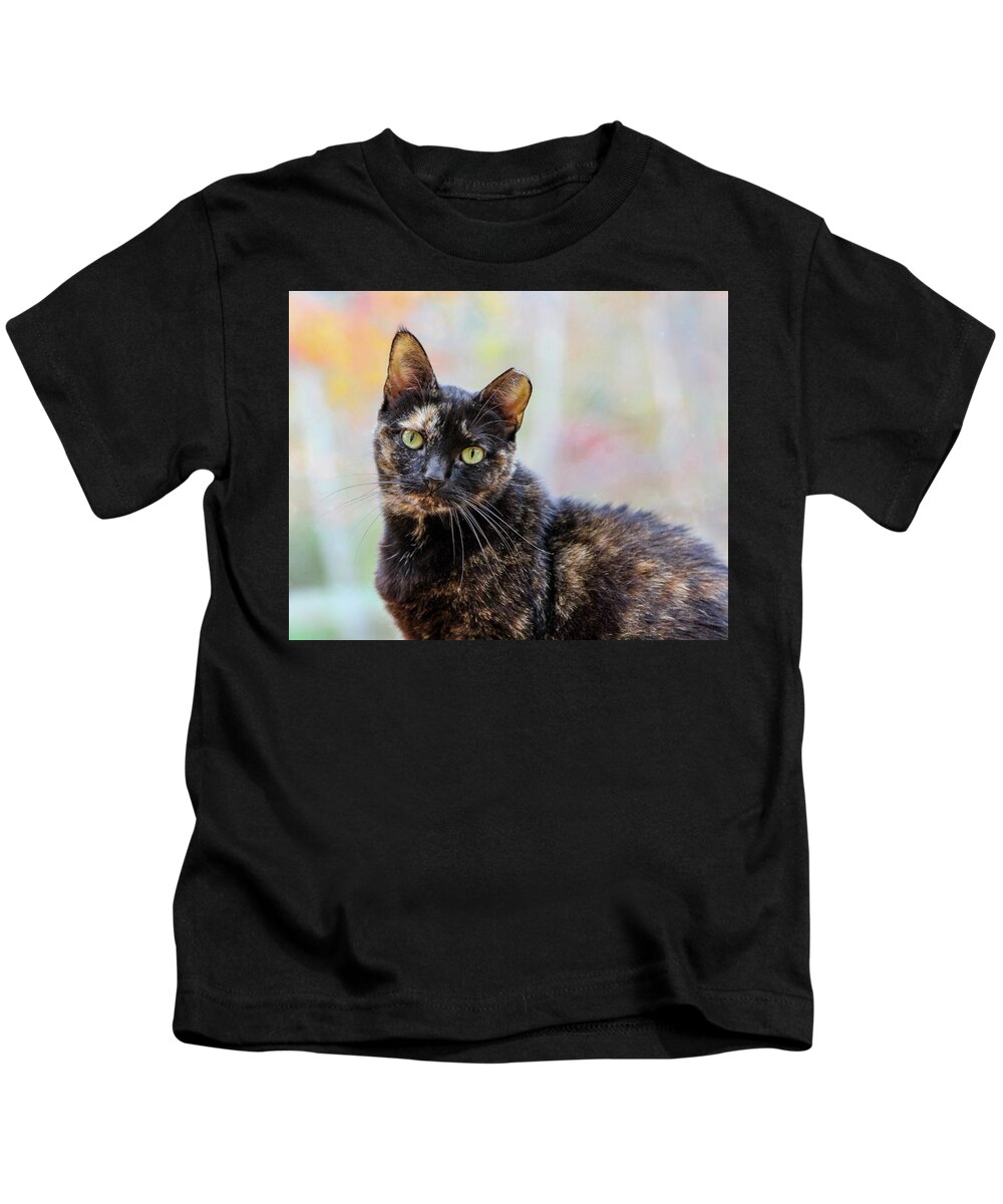 Coco Kids T-Shirt featuring the photograph Portrait of Coco by Denise Kopko