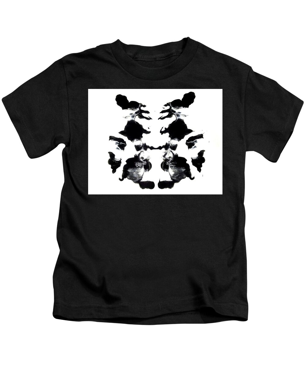 Abstract Kids T-Shirt featuring the painting Praying Sister Sea Horses by Stephenie Zagorski