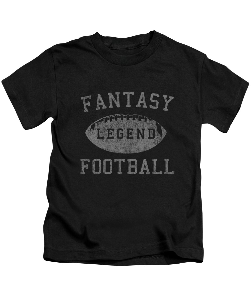 Funny Kids T-Shirt featuring the digital art Retro Fantasy Football Legend by Flippin Sweet Gear