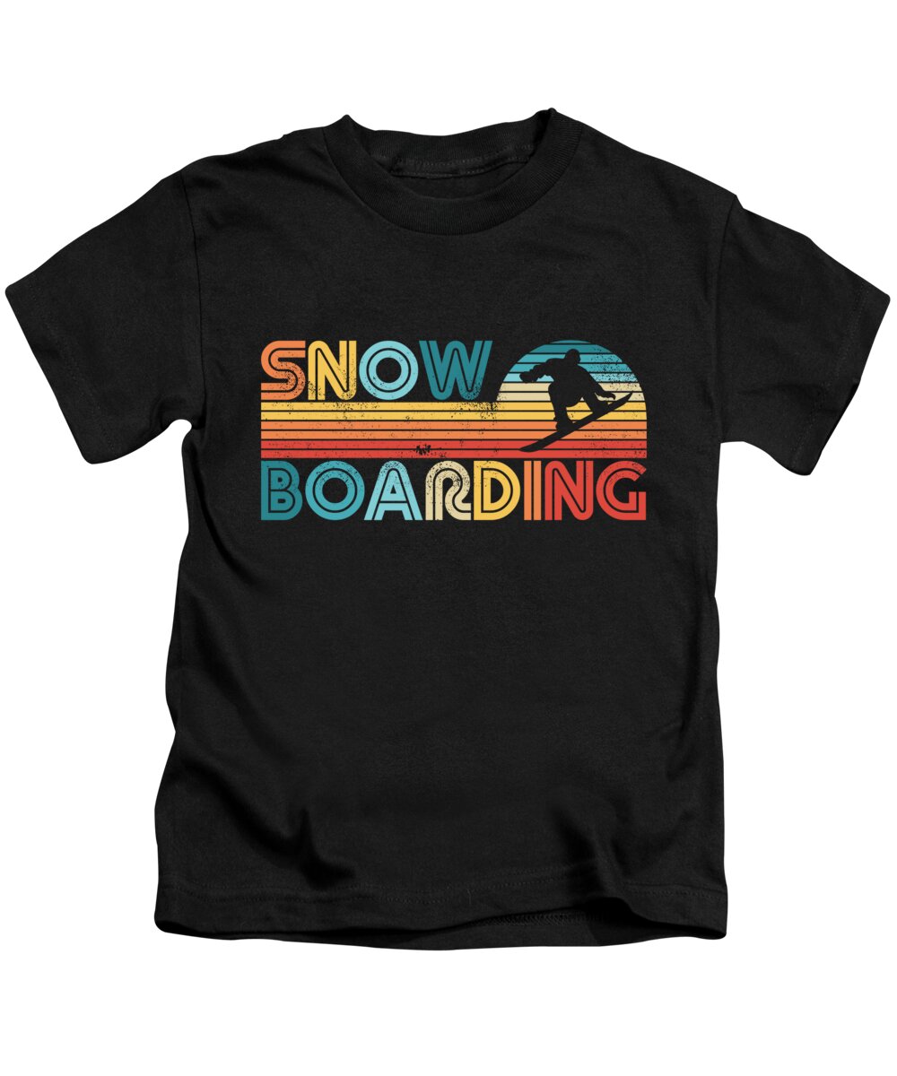 Circulaire Kamer congestie Retro Snowboarding Gift Snowboard Fan Kids T-Shirt by P A - Pixels