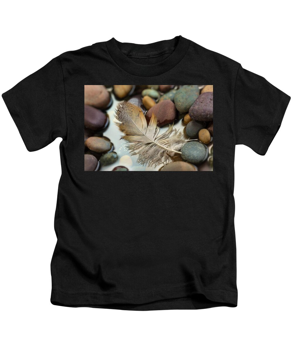 Balance Kids T-Shirt featuring the photograph Rocky Landing by John Rogers