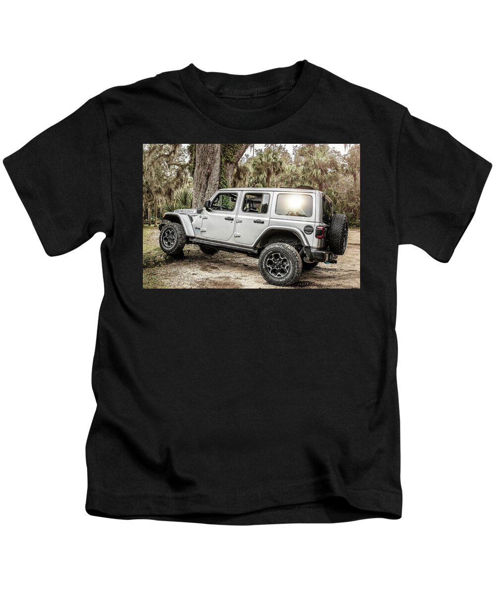 Jeep Kids T-Shirt featuring the photograph Rubicon Fun by Jessica Brown