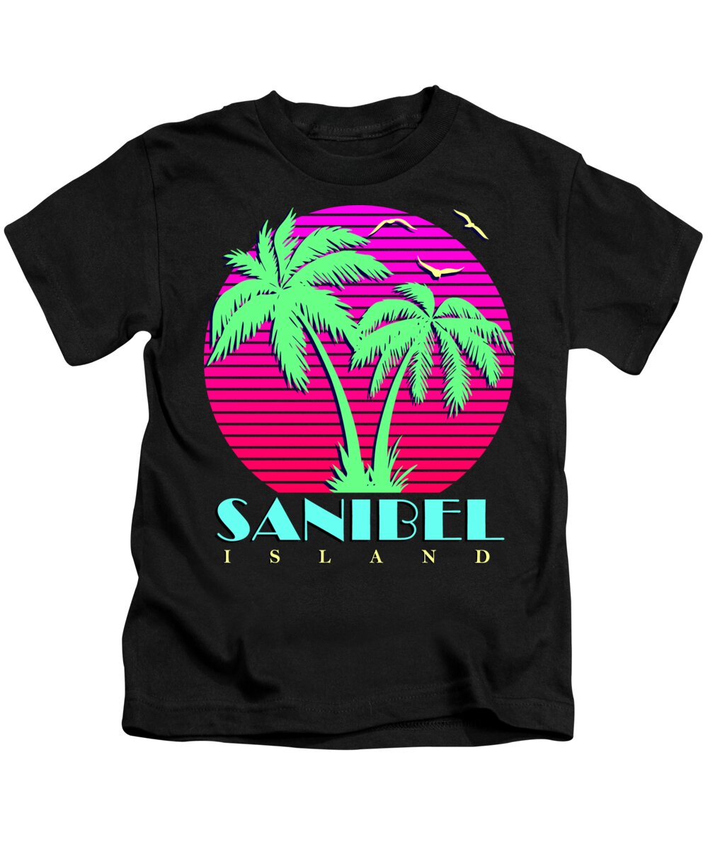Classic Kids T-Shirt featuring the digital art Sanibel Island by Filip Schpindel