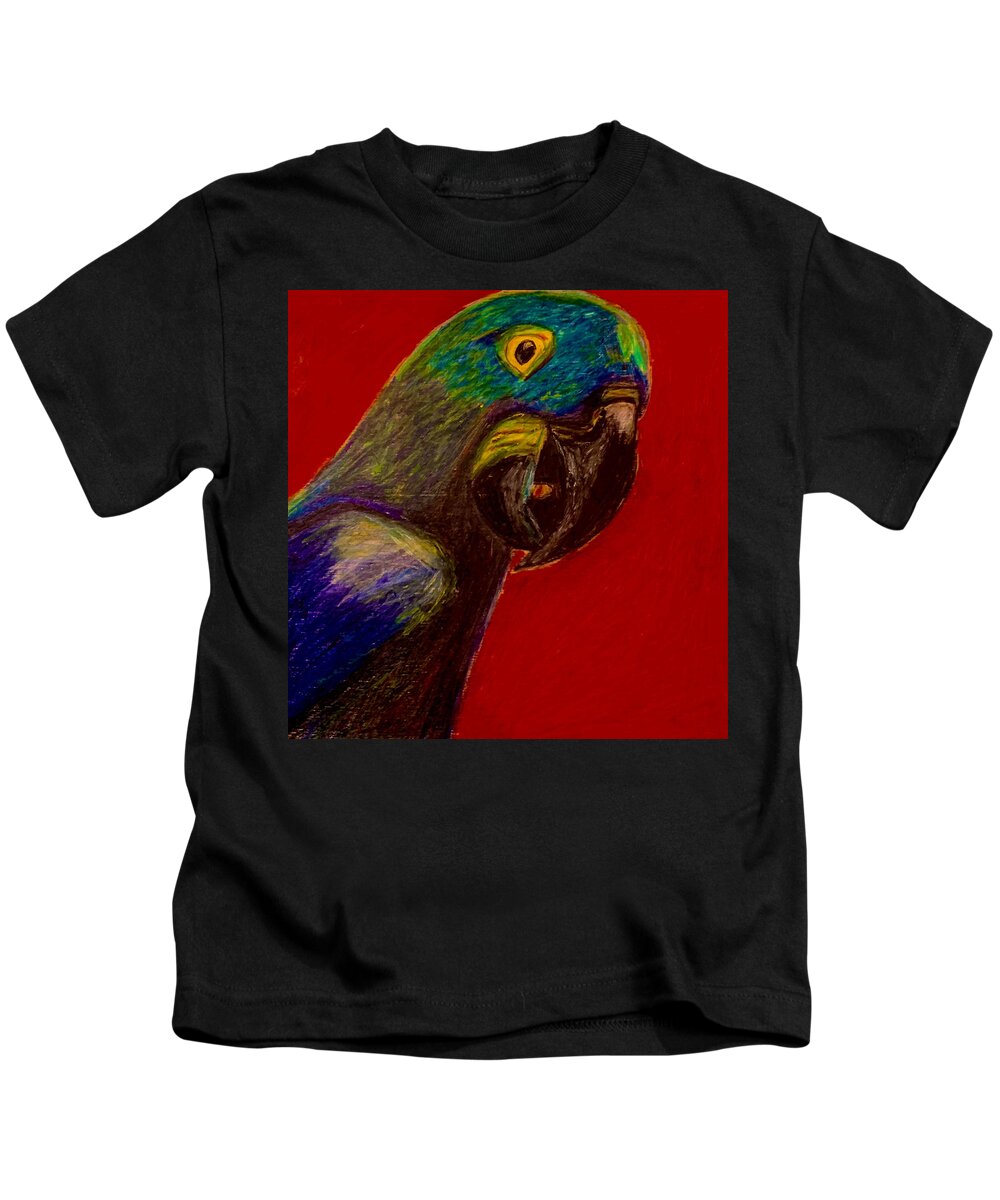 Nicholas Brendon Kids T-Shirt featuring the painting Scared Nitwit by Nicholas Brendon