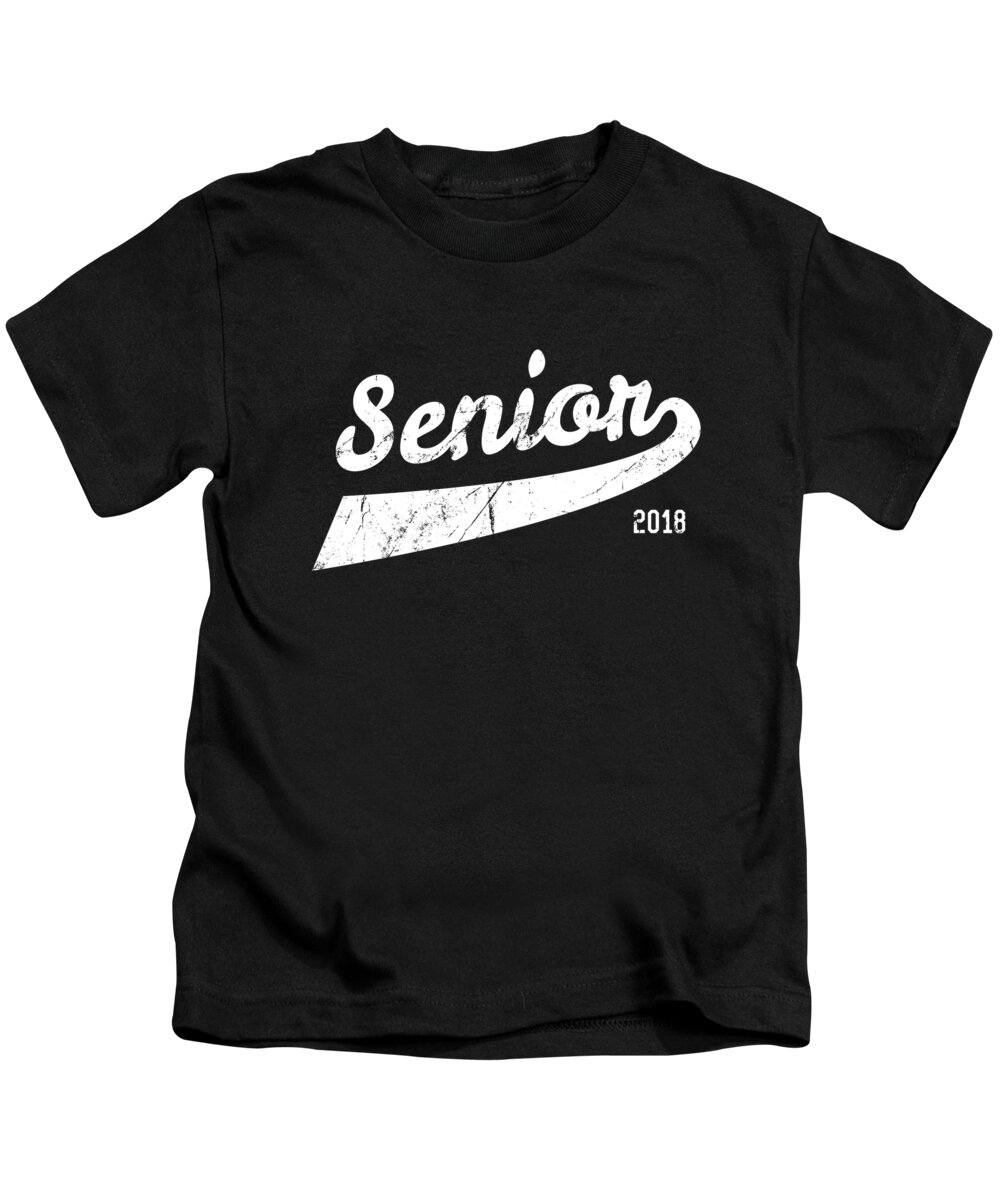 Funny Kids T-Shirt featuring the digital art Senior Class Of 2018 by Flippin Sweet Gear