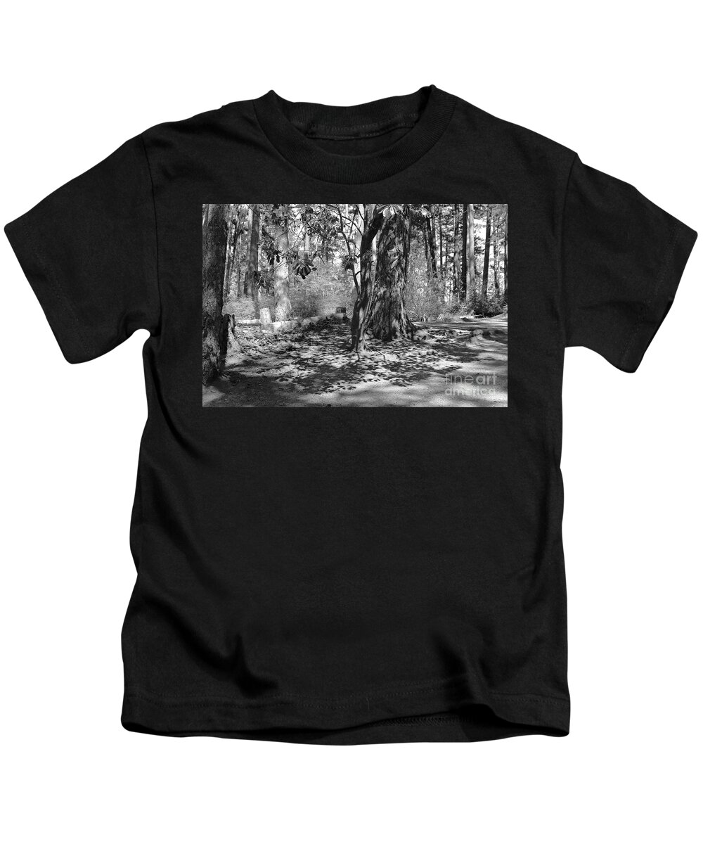 Shadow Kids T-Shirt featuring the photograph Shadow of Leaves by Kimberly Furey