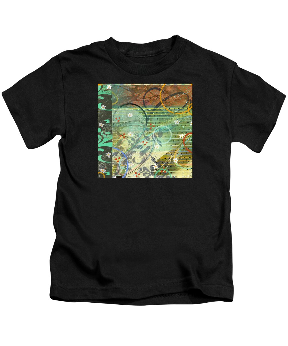  Kids T-Shirt featuring the digital art Shadows by Steve Hayhurst