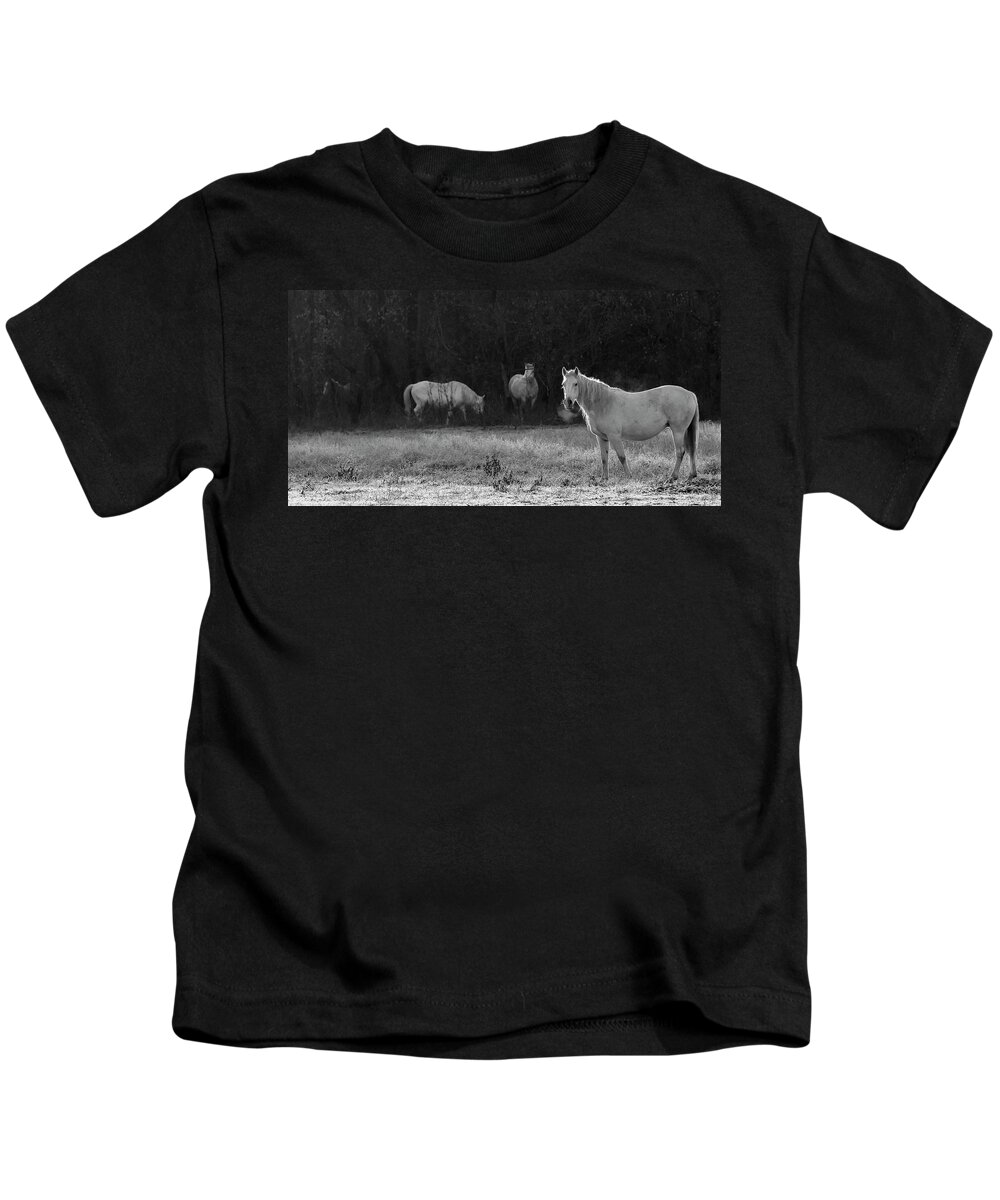 Shawnee Kids T-Shirt featuring the photograph Shawnee Herd by Holly Ross
