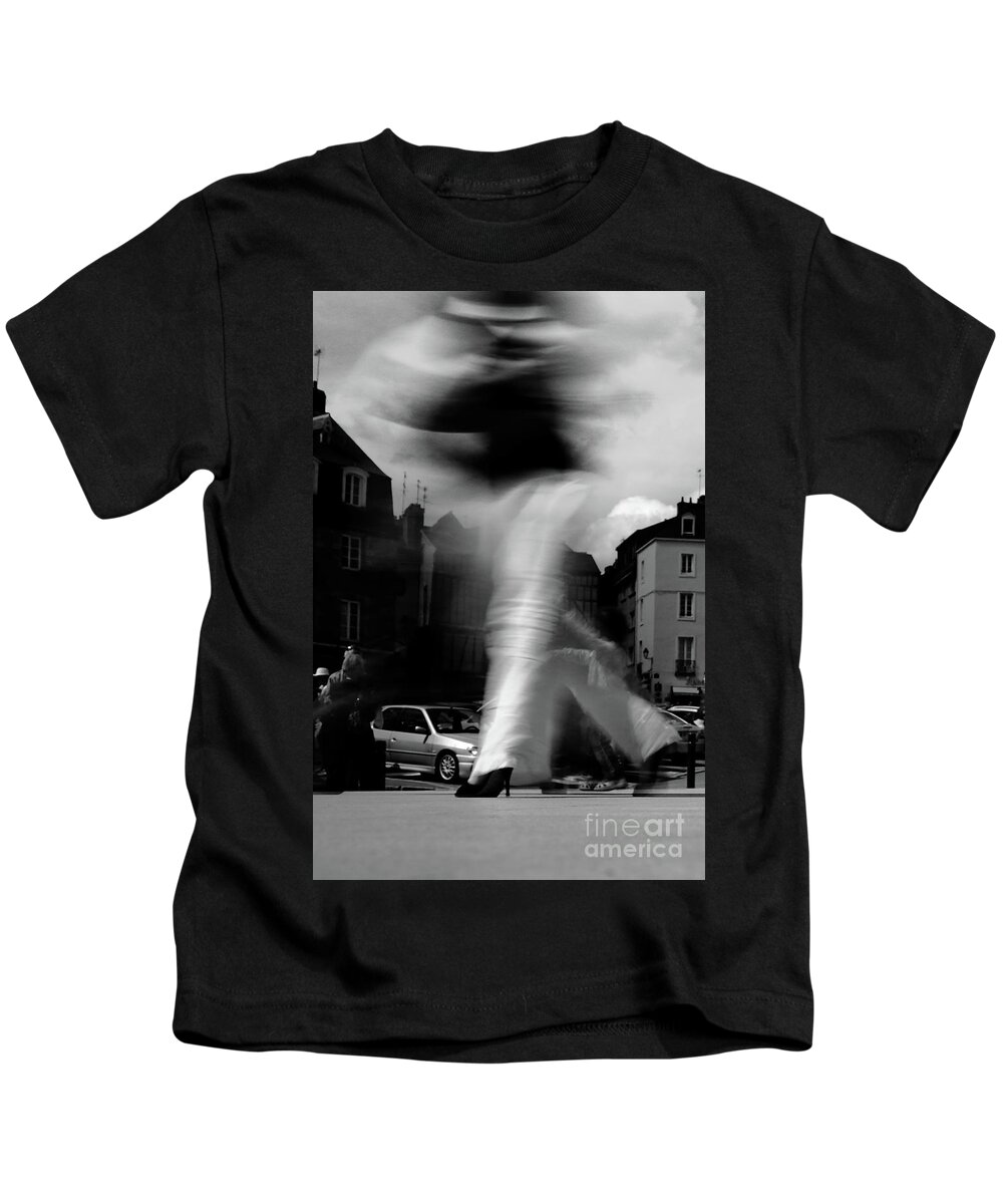 Street Tango Kids T-Shirt featuring the photograph Street Tango for Street Photo by Frederic Bourrigaud