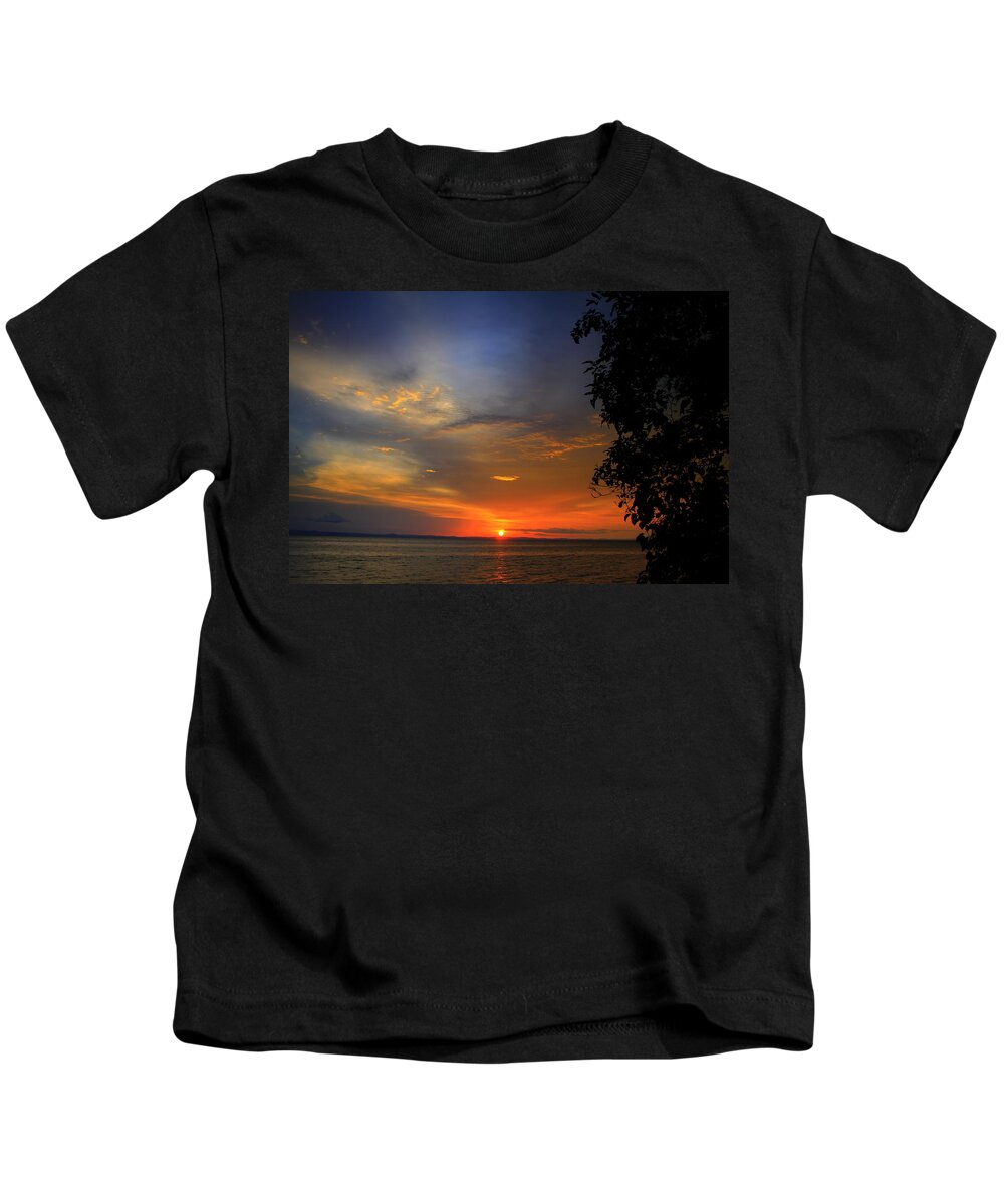 Sunset Over The Congo Kids T-Shirt featuring the photograph Sunset Over The Congo by Gene Taylor