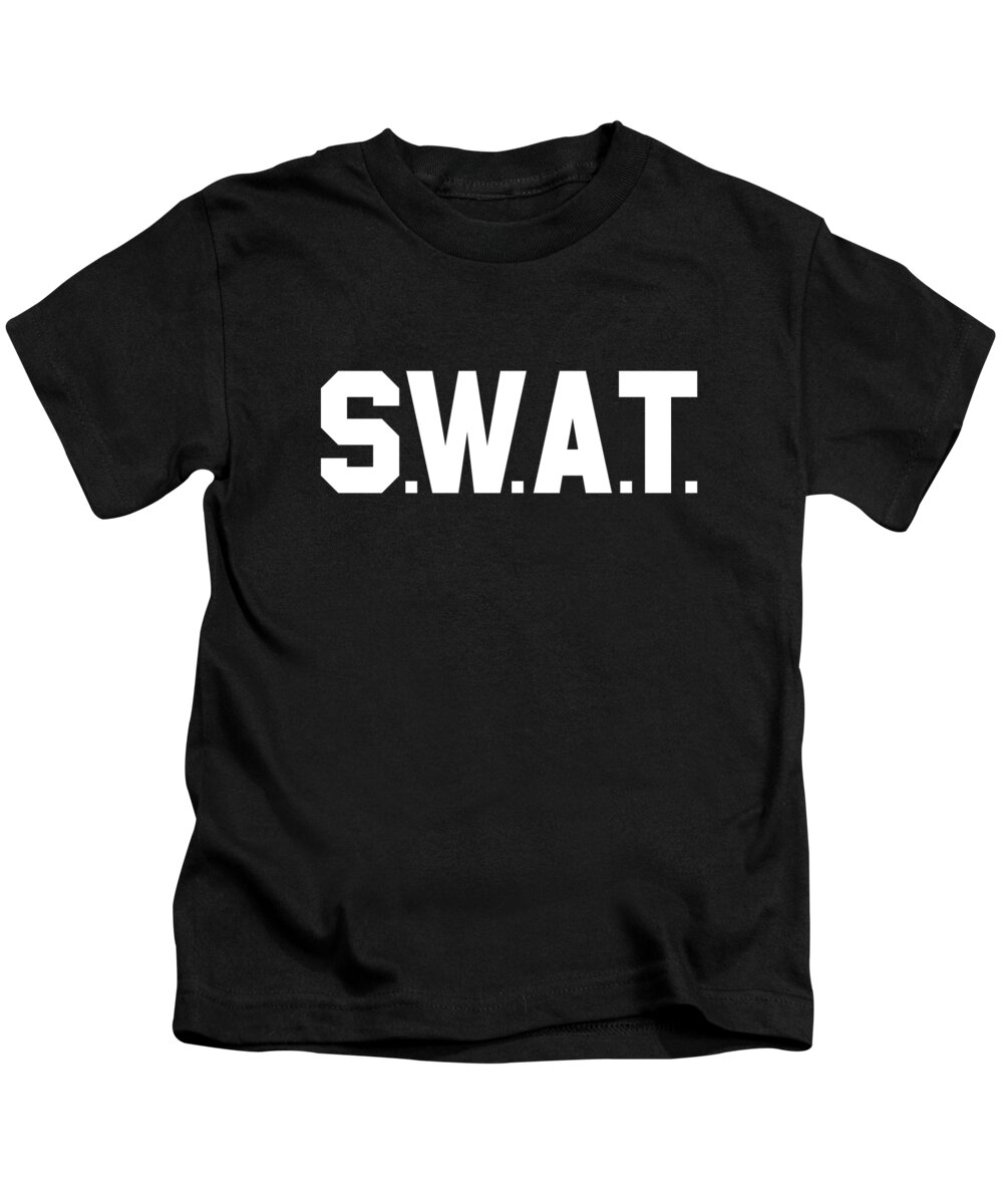 Funny Kids T-Shirt featuring the digital art SWAT Team by Flippin Sweet Gear