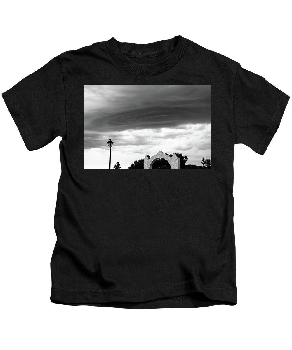 The Eye Of The Storm Kids T-Shirt featuring the photograph The eye by Gary Browne
